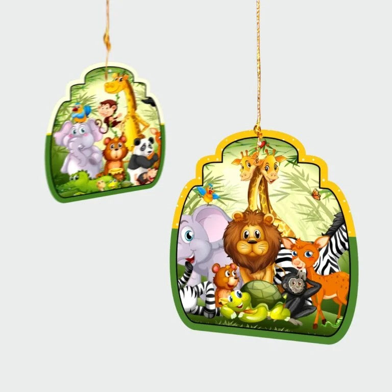 Jungle/Animal Theme Hangings - 10 pcs pack
