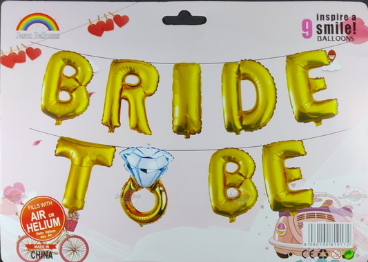 Gold Bride To Be Foil Banner - Jack&Jinn