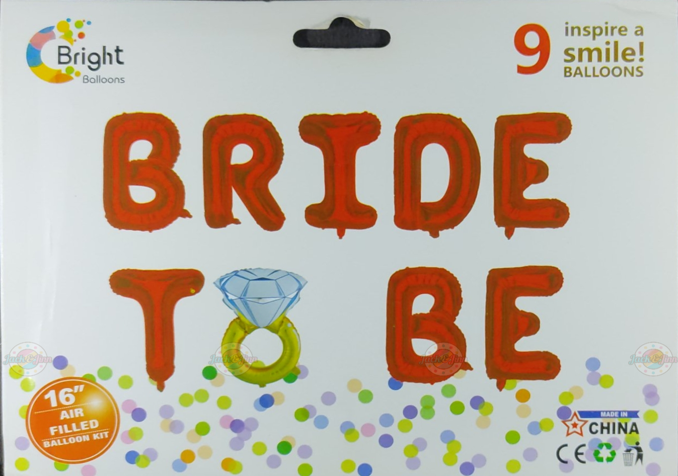 Red Bride To Be Foil Banner - Jack&Jinn