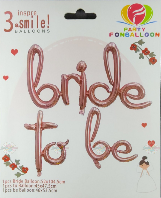Rose Gold Cursive Bride To Be Foil Banner - Jack&Jinn