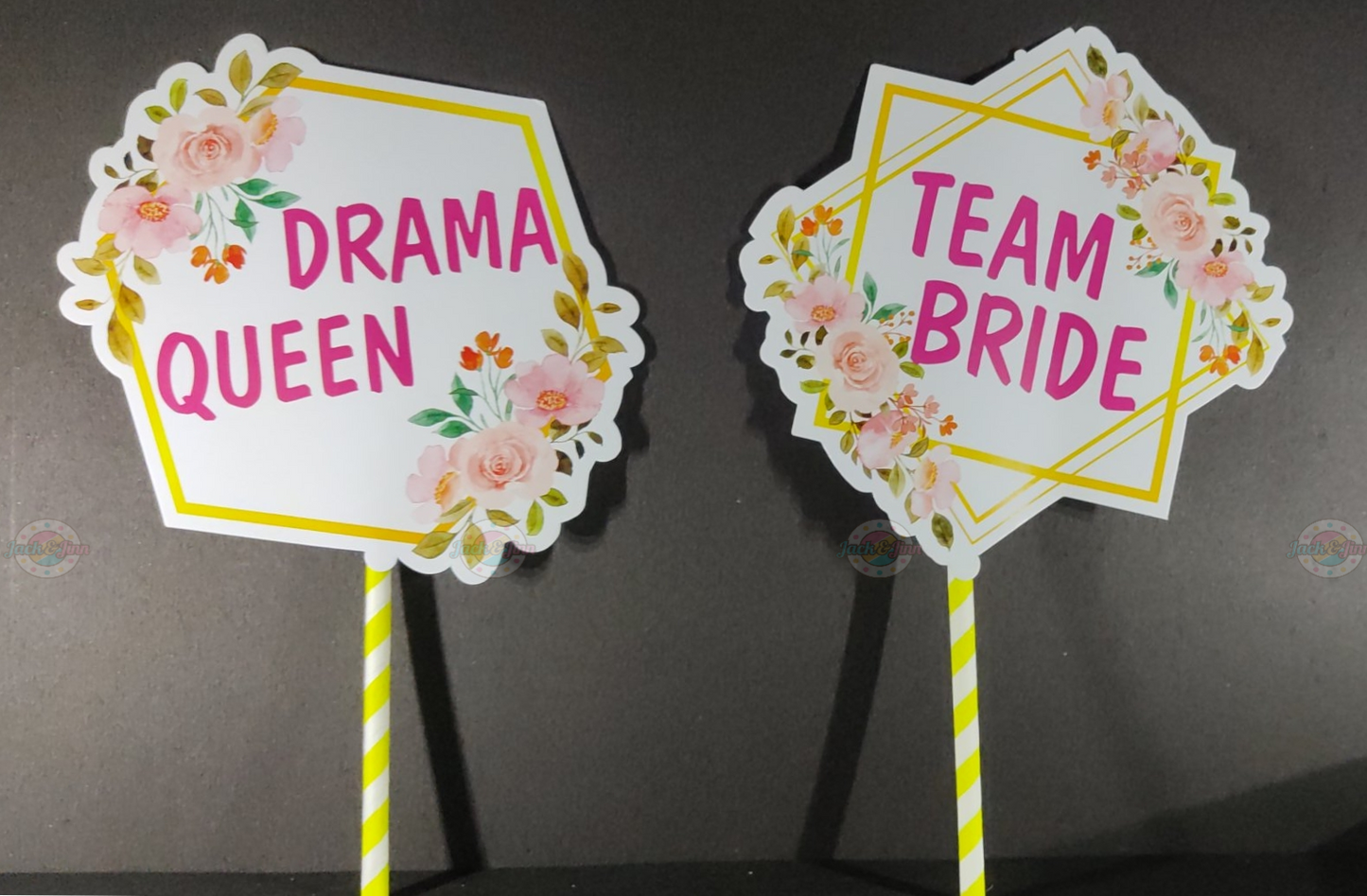 Bride To Be Props - Photo Props for Bridal Shower and Bachelorette Party - Jack&Jinn