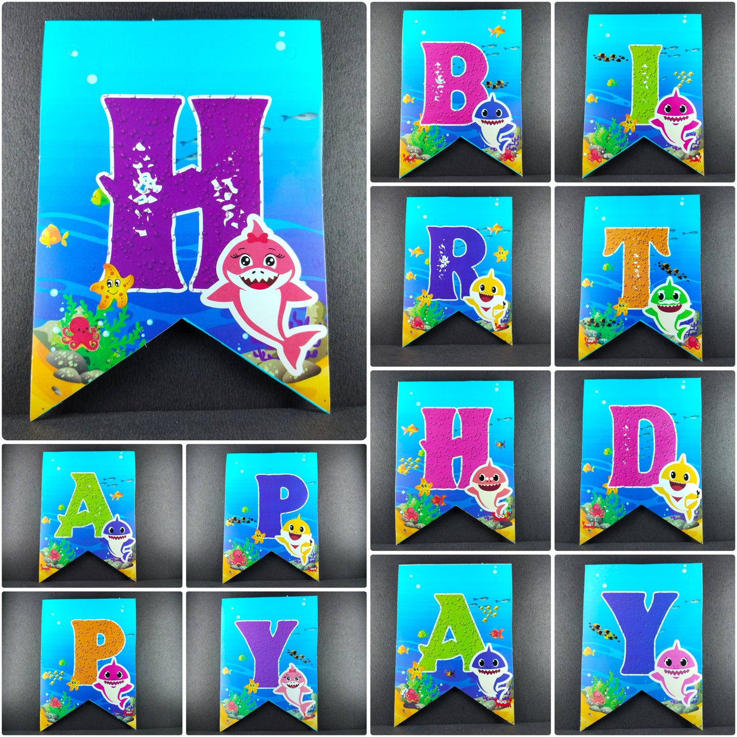 Birthday Decoration Kit - Baby Shark Theme for Simple Birthday Decorations at Home