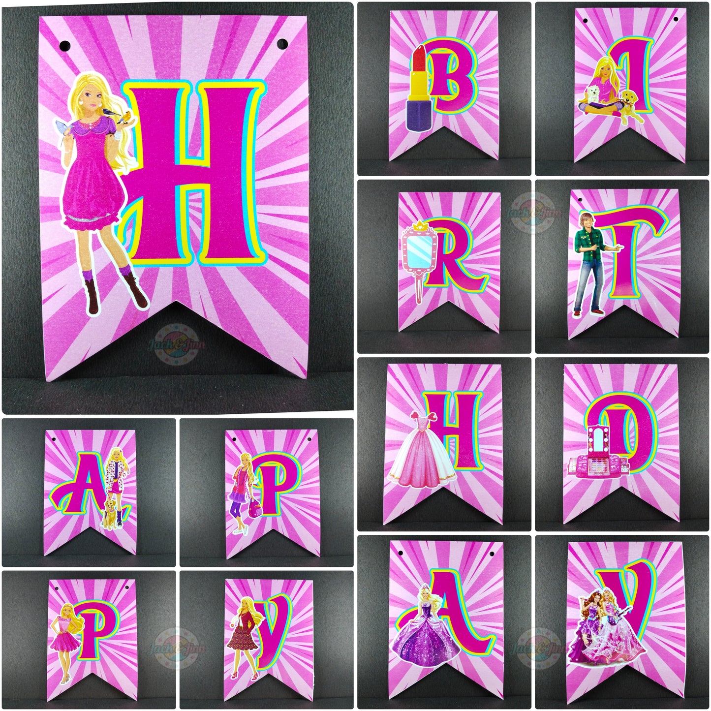 Birthday Decoration Kit - Barbie Theme for Simple Birthday Decorations at Home
