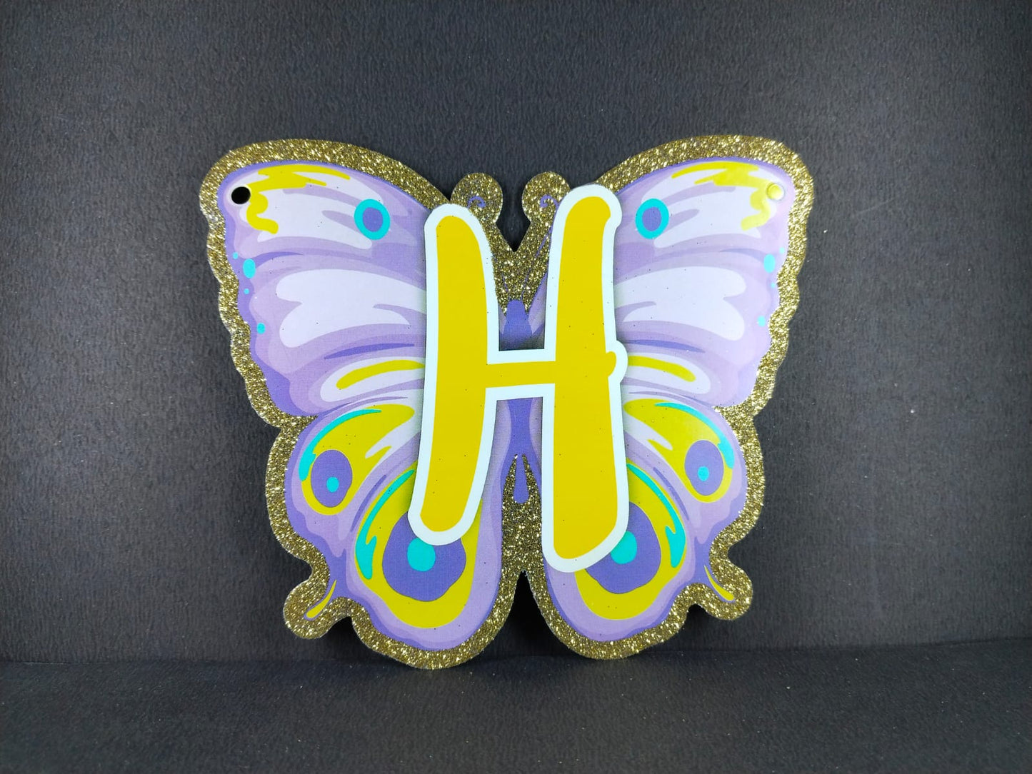Birthday Banner - Butterfly Theme for Simple birthday decorations at Home - Butterfly Shaped