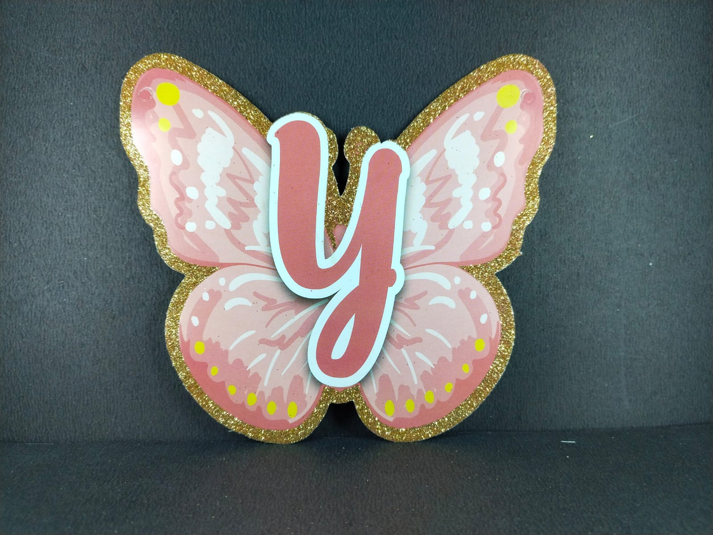 Birthday Banner - Butterfly Theme for Simple birthday decorations at Home - Butterfly Shaped