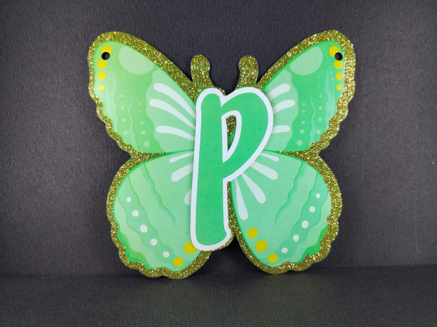 Birthday Banner - Butterfly Theme for Simple birthday decorations at Home - Butterfly Shaped