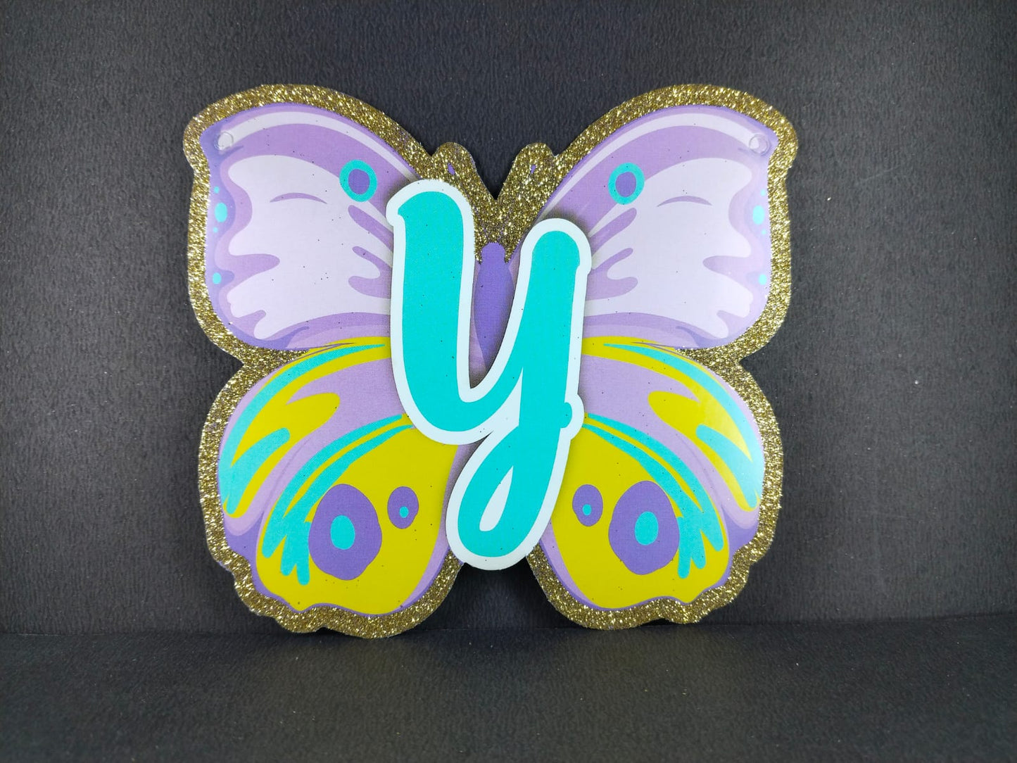 Birthday Banner - Butterfly Theme for Simple birthday decorations at Home - Butterfly Shaped