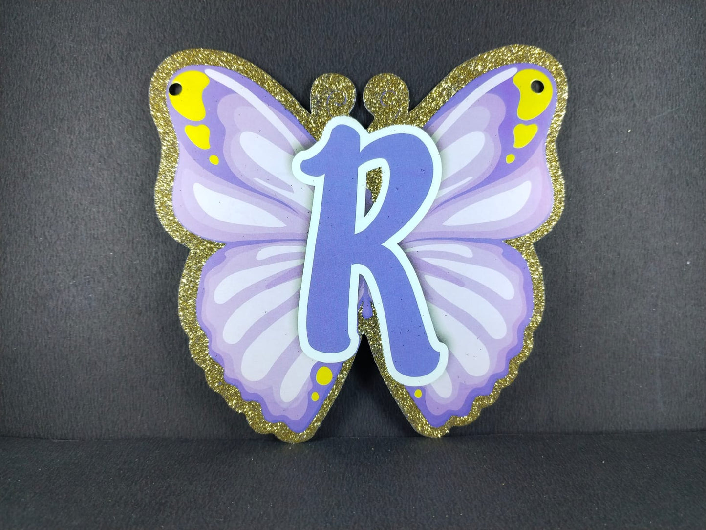 Birthday Banner - Butterfly Theme for Simple birthday decorations at Home - Butterfly Shaped