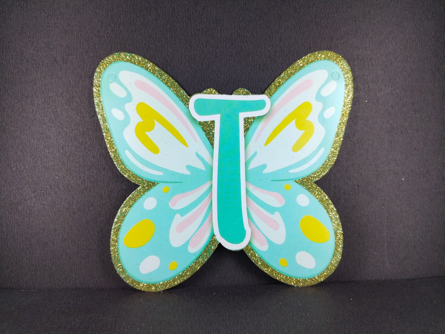 Birthday Banner - Butterfly Theme for Simple birthday decorations at Home - Butterfly Shaped
