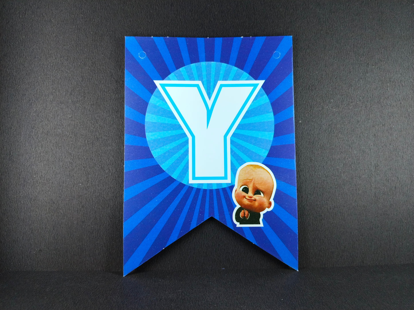 Birthday Banner - Boss Baby Theme for Simple birthday decorations at Home