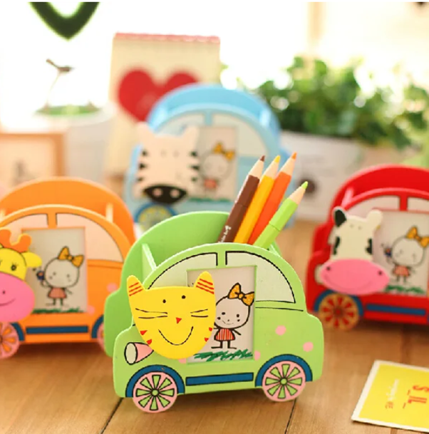 MDF Car Shaped Pen Holder - Return Gift