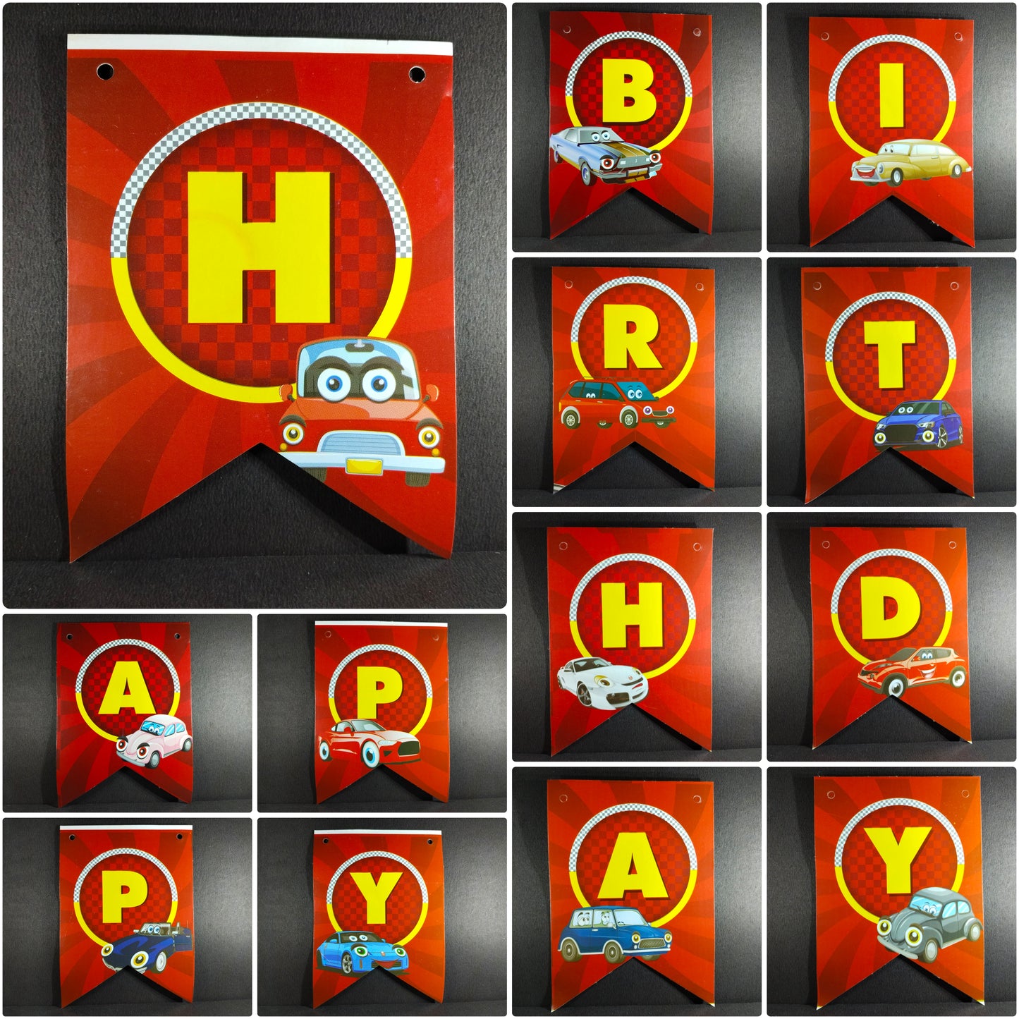 Birthday Decoration Kit - Cars Theme for Simple Birthday Decorations at Home