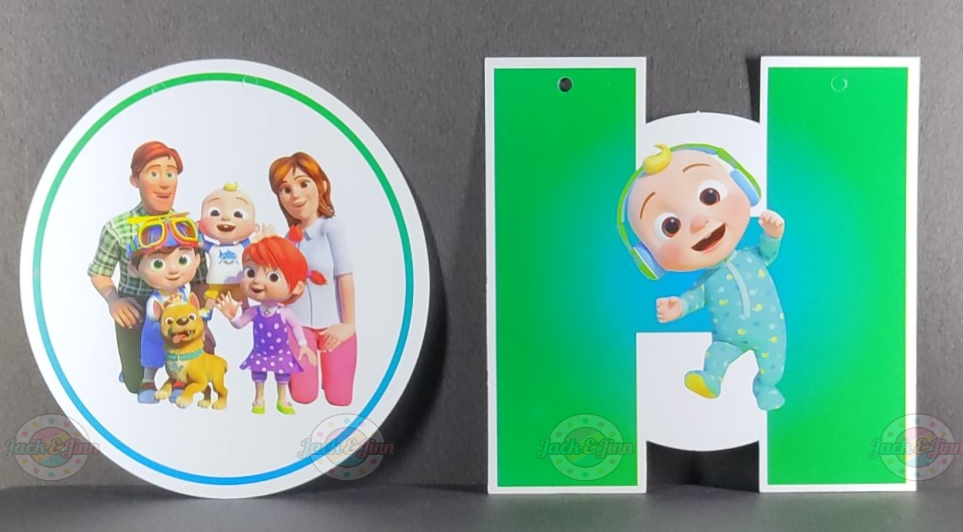 Birthday Banner - Cocomelon Theme for Simple birthday decorations at Home - Jack&Jinn