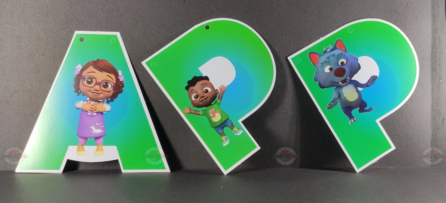 Birthday Banner - Cocomelon Theme for Simple birthday decorations at Home - Jack&Jinn