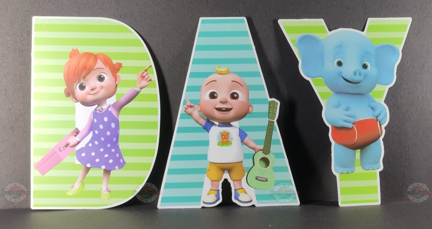 Birthday Banner - Cocomelon Theme for Simple birthday decorations at Home - Jack&Jinn