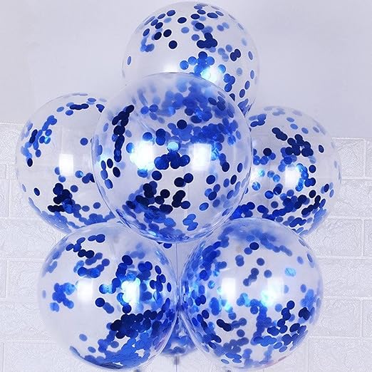 Exclusive Blue Confetti Balloons for Stunning Decorations - Jack&Jinn