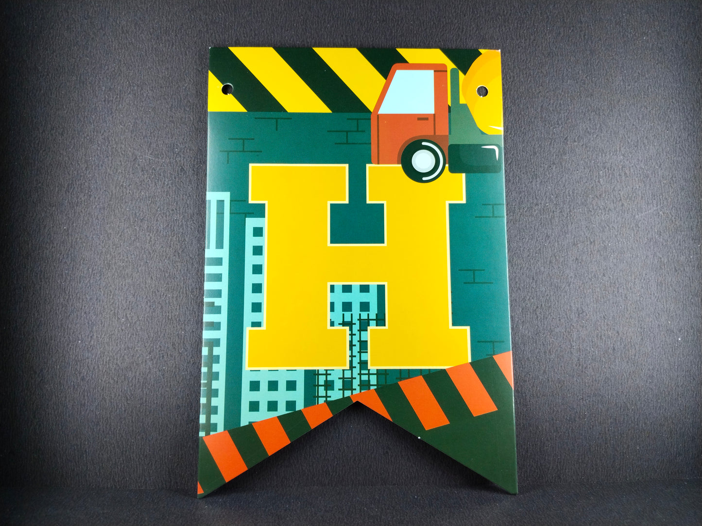 Birthday Banner - Construction Theme for Simple birthday decorations at Home