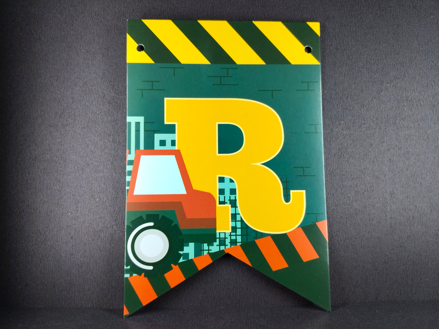 Birthday Banner - Construction Theme for Simple birthday decorations at Home