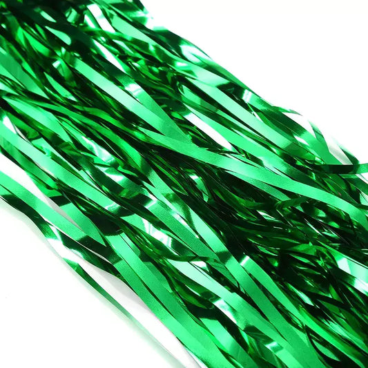 Dark Green Foil Fringe Curtain - Jack&Jinn