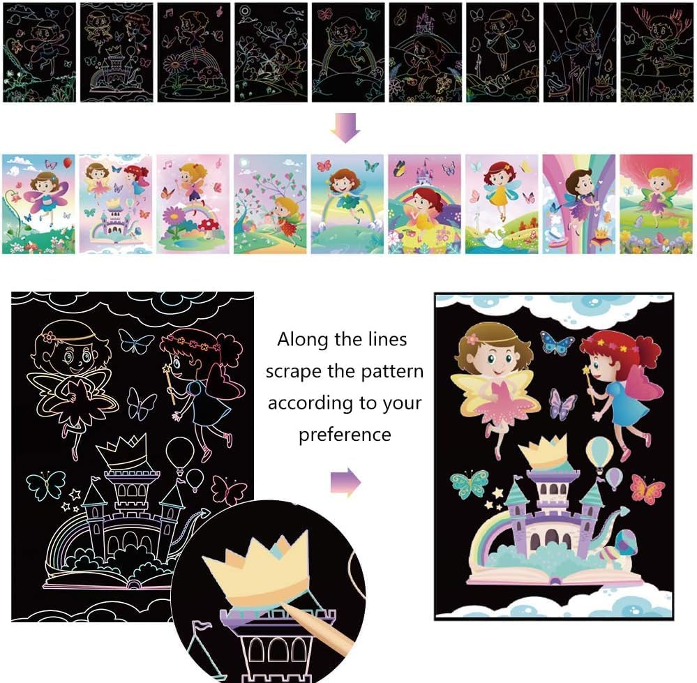 Fairy Art Cards and Scratch Book