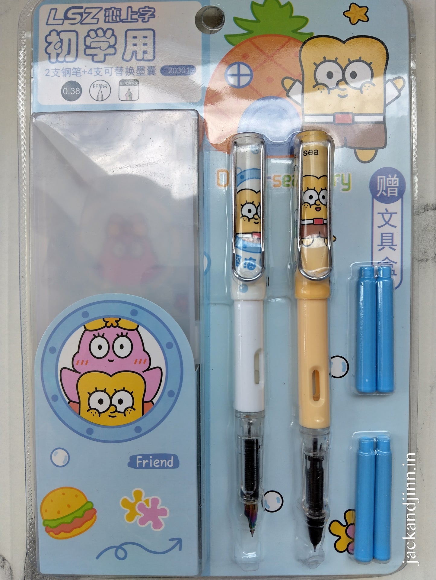 Fountain Pen and Catridges with Stationery Box