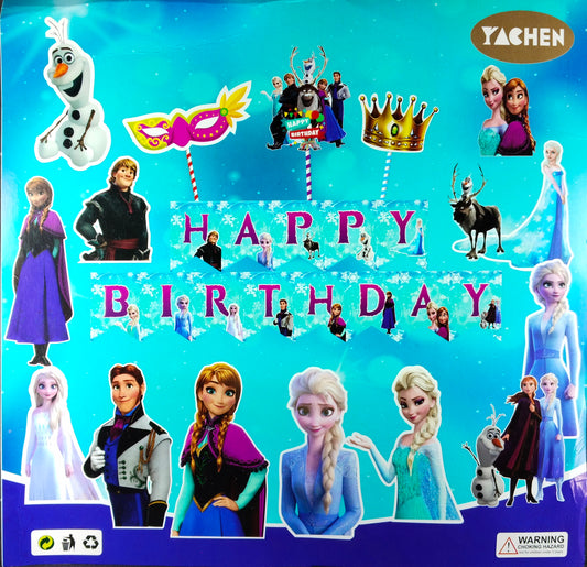 Birthday Decoration Kit - Frozen Theme for Simple Birthday Decorations at Home