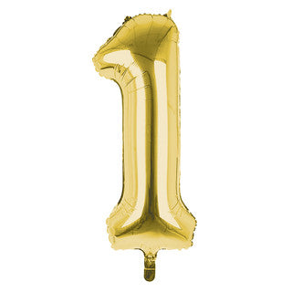 Gold Number Foil Balloons - 16 Inch - Jack&Jinn