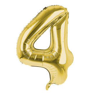 Gold Number Foil Balloons - 16 Inch - Jack&Jinn