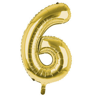 Gold Number Foil Balloons - 16 Inch - Jack&Jinn