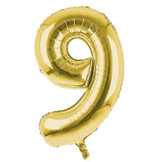 Gold Number Foil Balloons - 16 Inch - Jack&Jinn