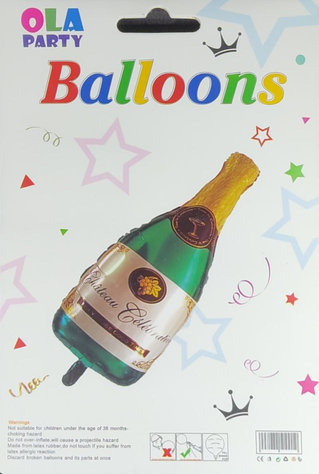 Green Champagne Foil Balloon Single