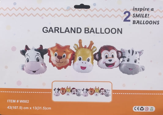 Animal Garland Foil Balloon - 2 sets - Jack&Jinn