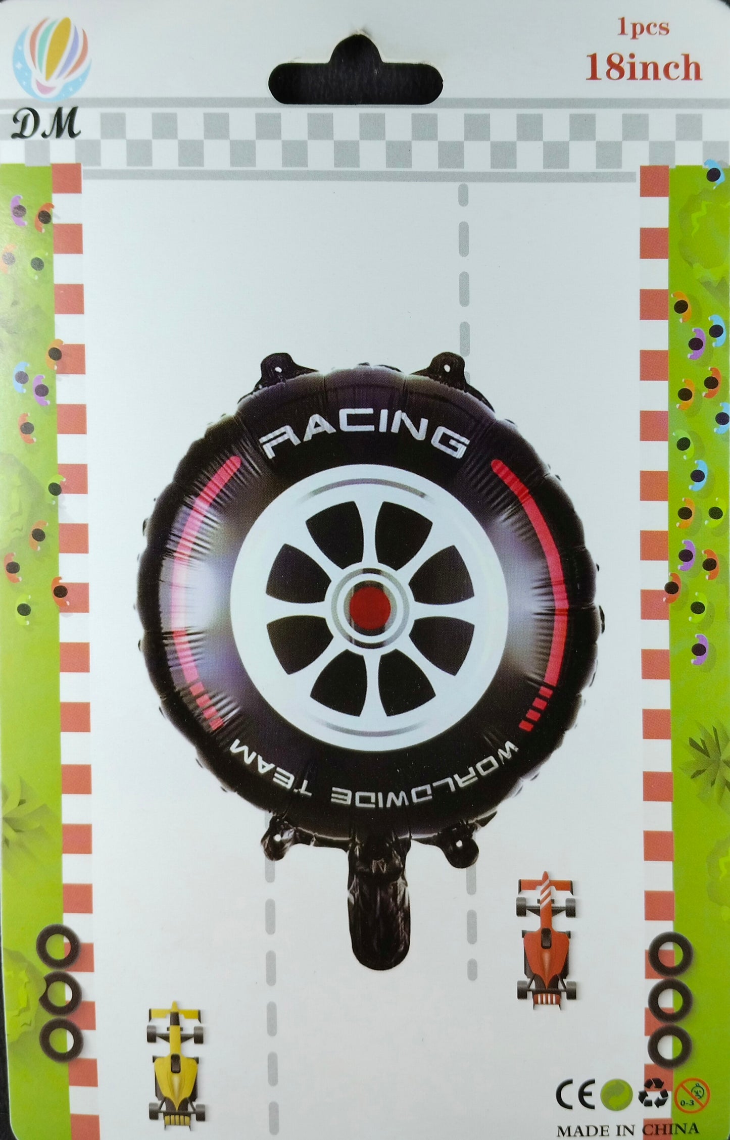 Racing Wheel - Foil Balloon Single - Jack&Jinn