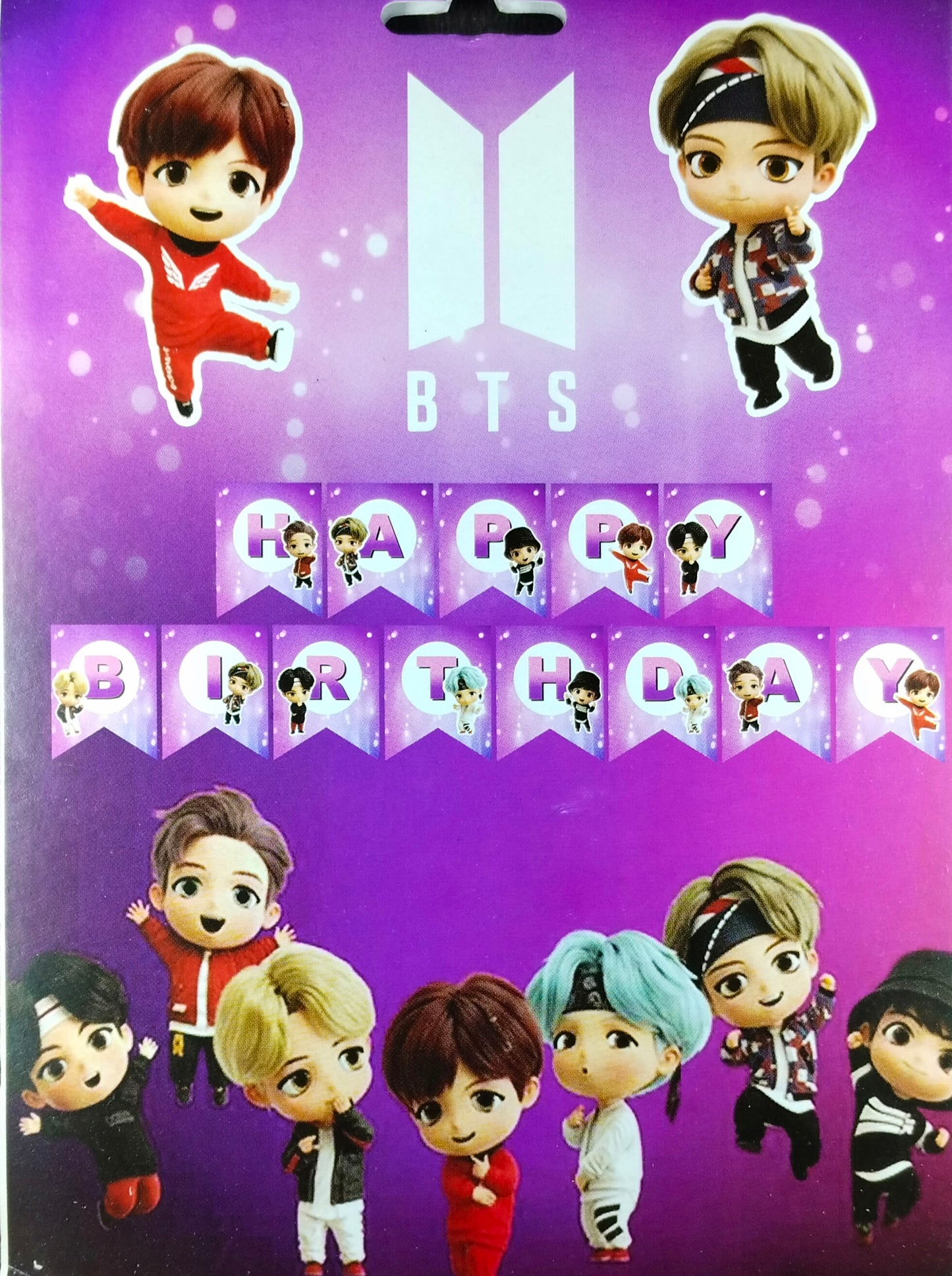 BTS Theme Happy Birthday Banner