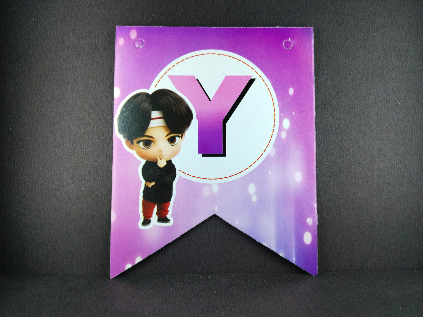 BTS Theme Happy Birthday Banner