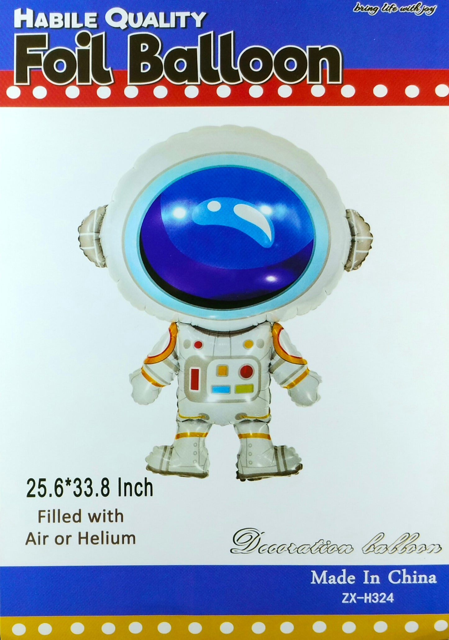 Space Astronaut Theme Single Foil Balloon