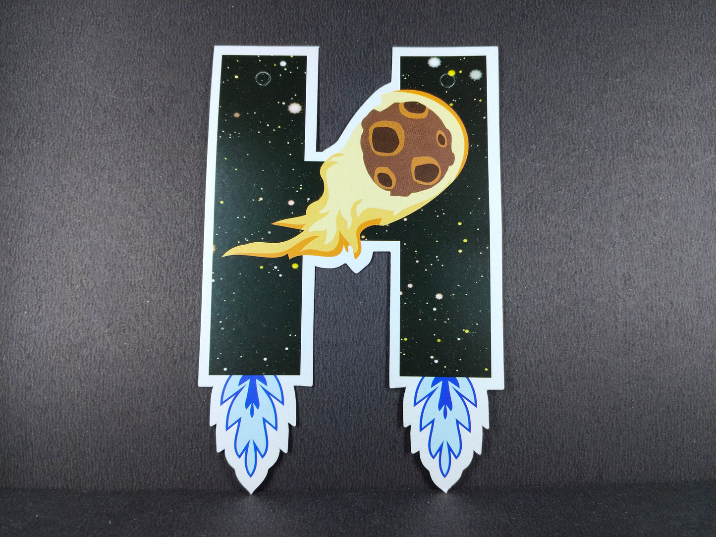 Birthday Banner - Space Theme Dark for Simple Birthday Decorations at Home