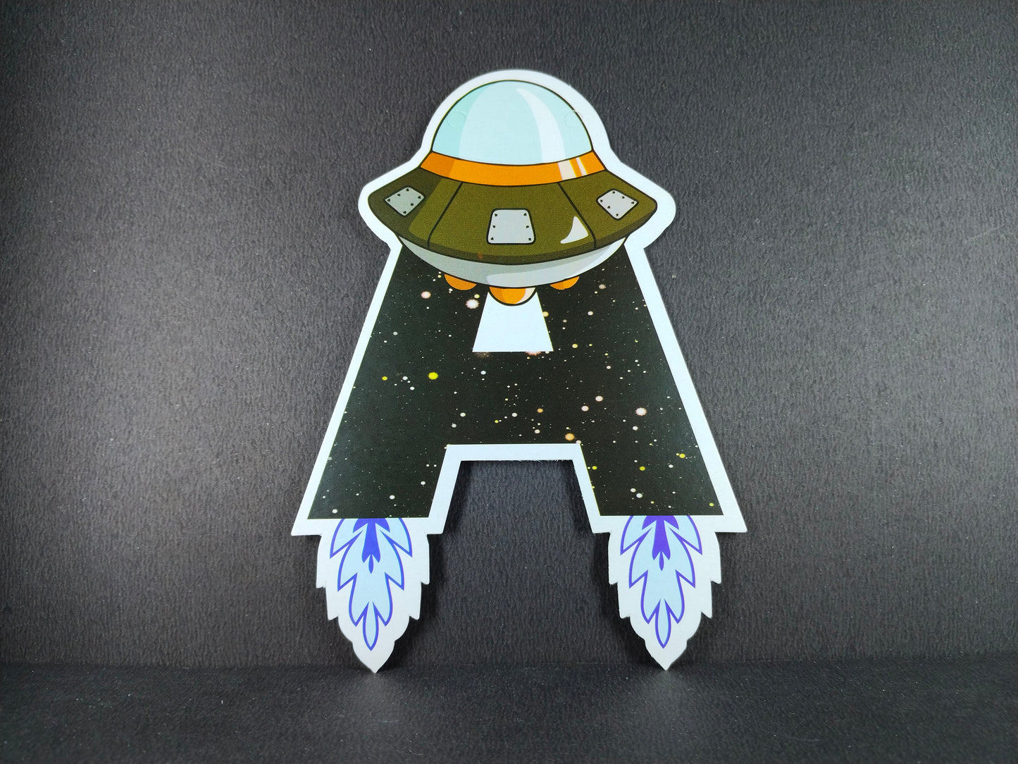 Birthday Banner - Space Theme Dark for Simple Birthday Decorations at Home