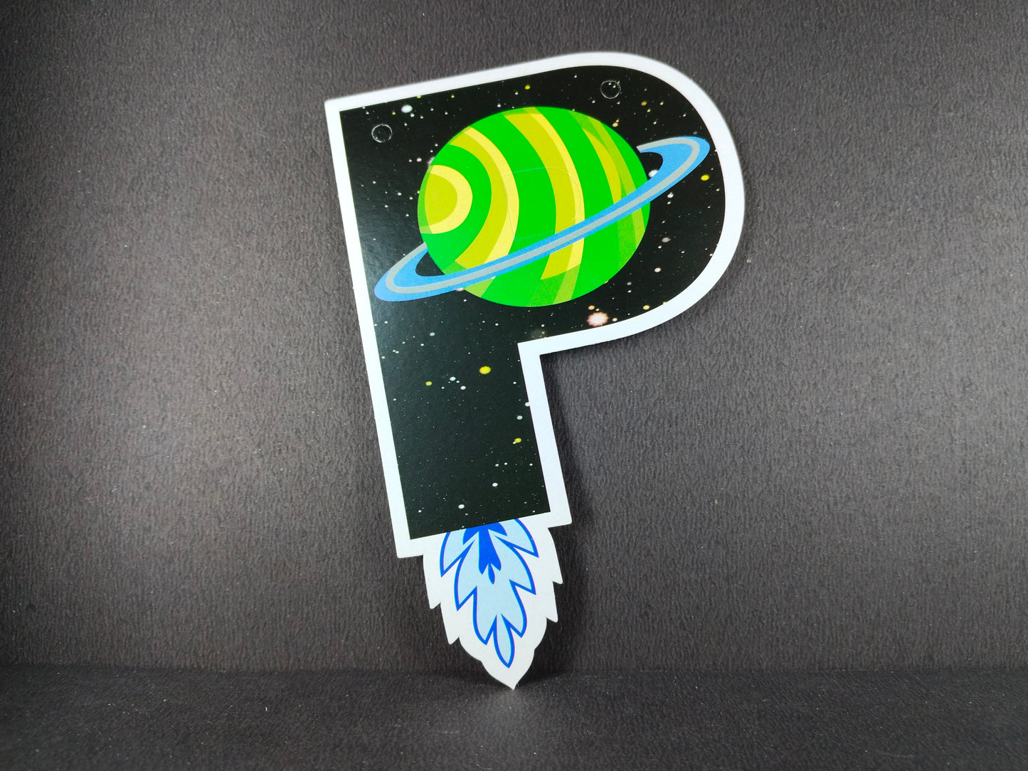 Birthday Banner - Space Theme Dark for Simple Birthday Decorations at Home