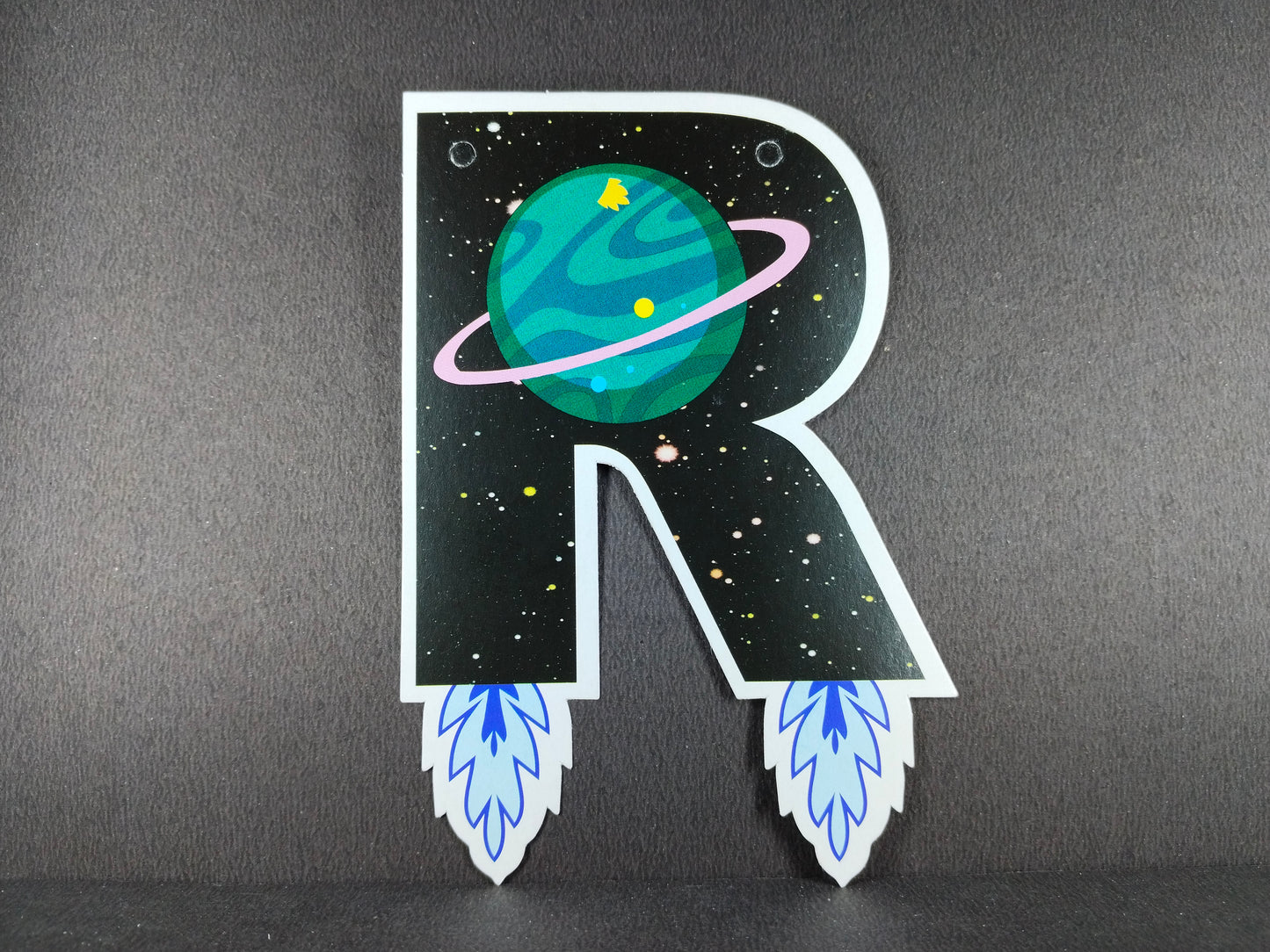 Birthday Banner - Space Theme Dark for Simple Birthday Decorations at Home