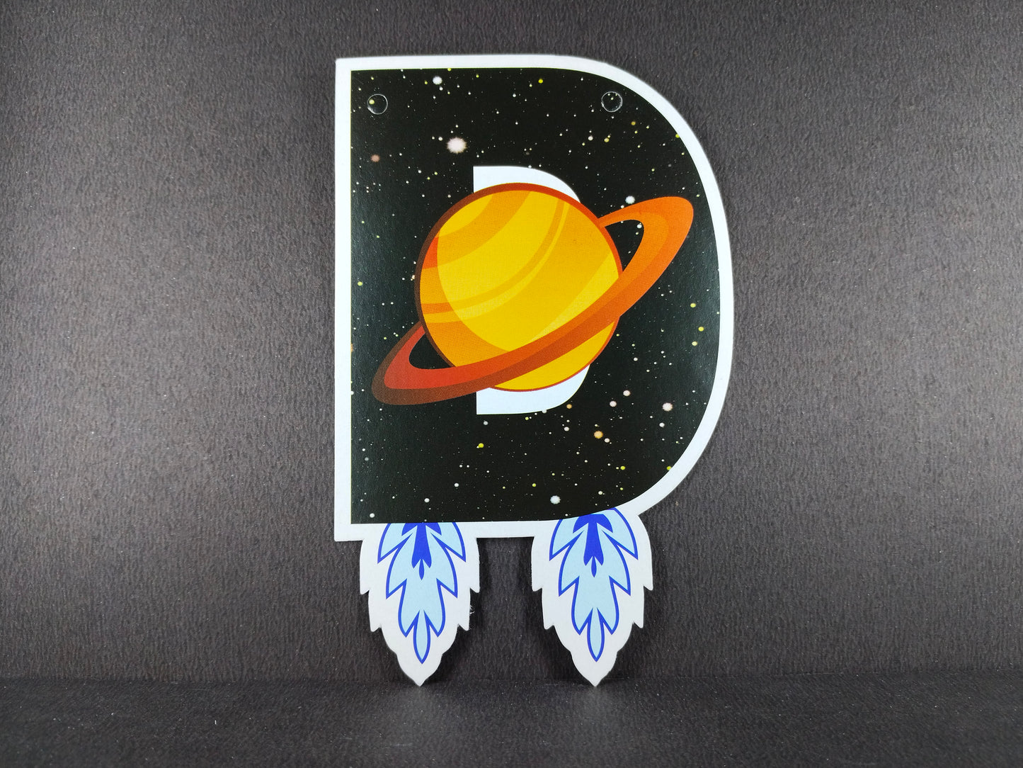 Birthday Banner - Space Theme Dark for Simple Birthday Decorations at Home