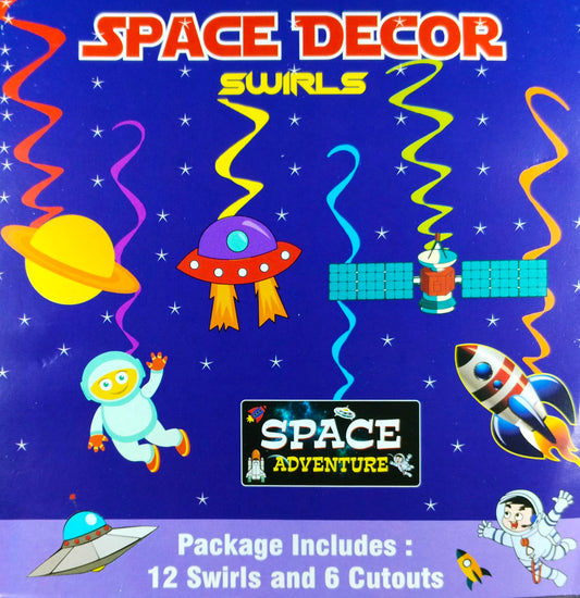 Space Theme Swirls and Cutouts