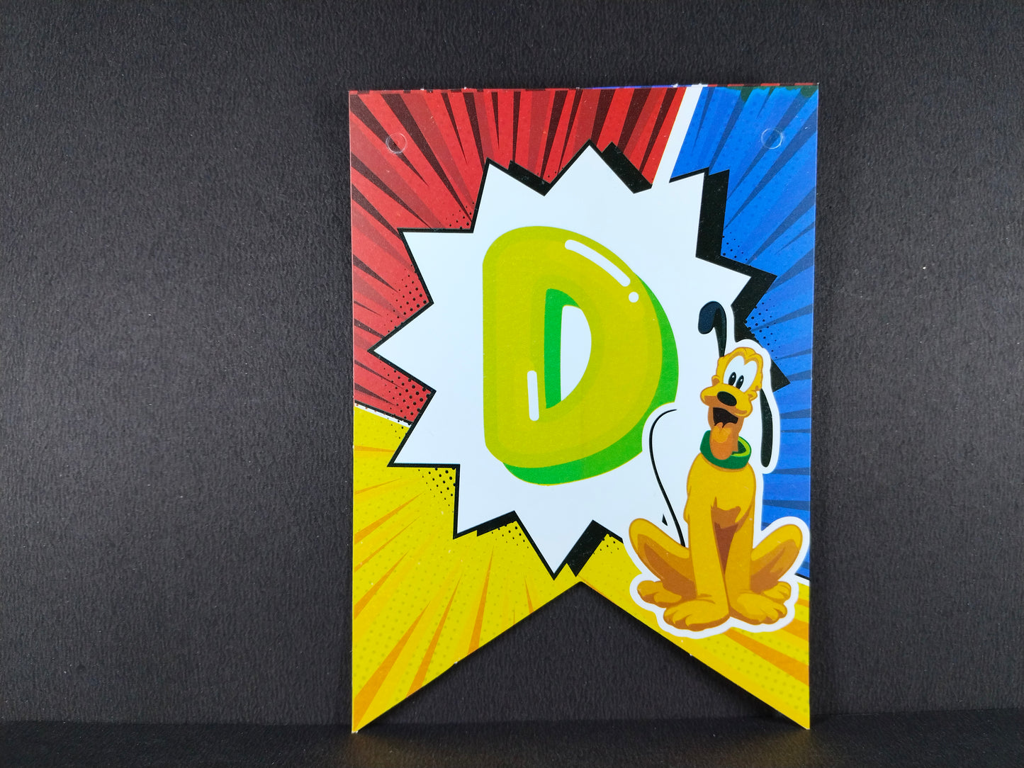 Birthday Banner - Mickey Mouse Theme for Simple Birthday Decorations at Home