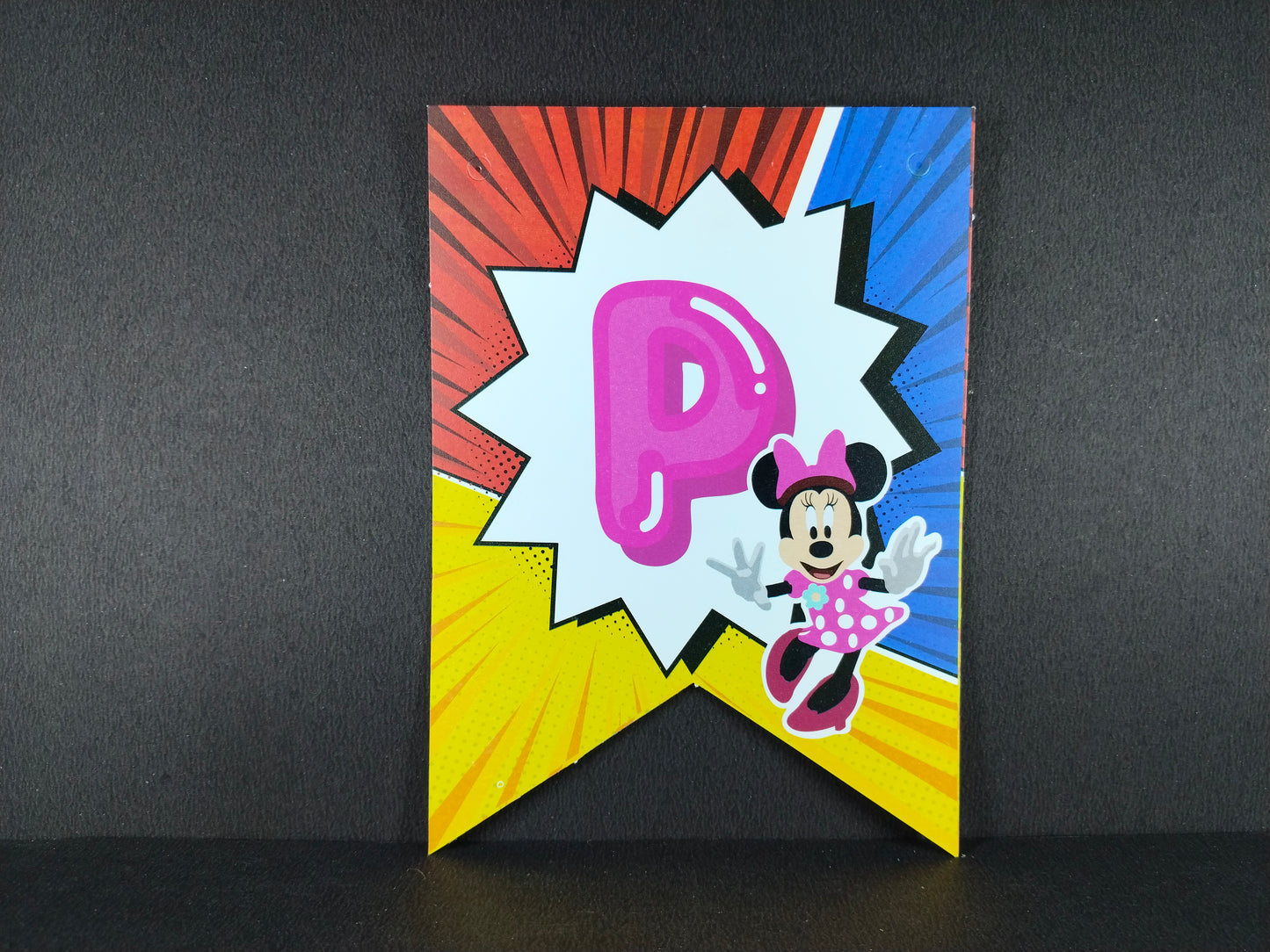 Birthday Banner - Mickey Mouse Theme for Simple Birthday Decorations at Home