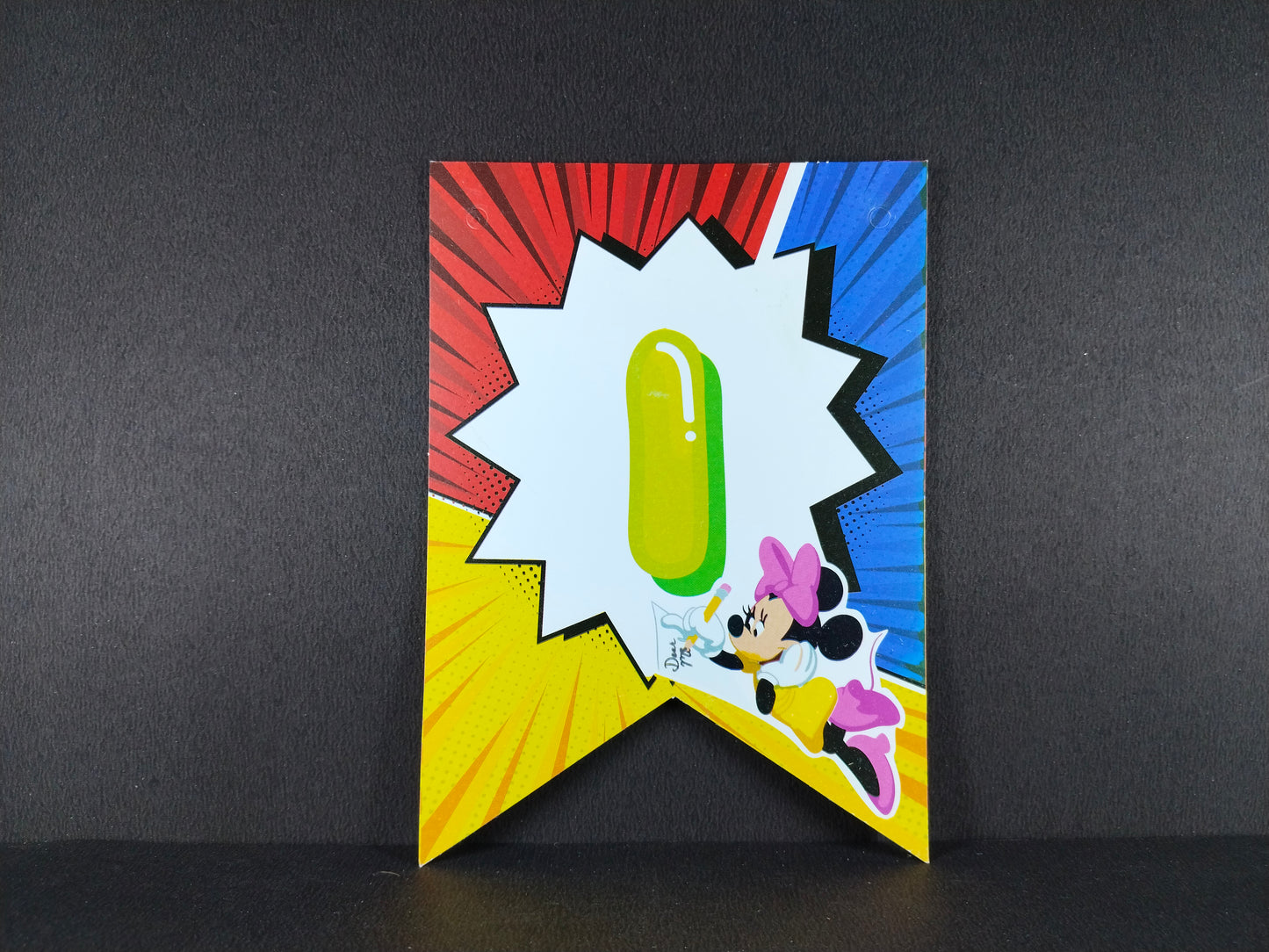 Birthday Banner - Mickey Mouse Theme for Simple Birthday Decorations at Home