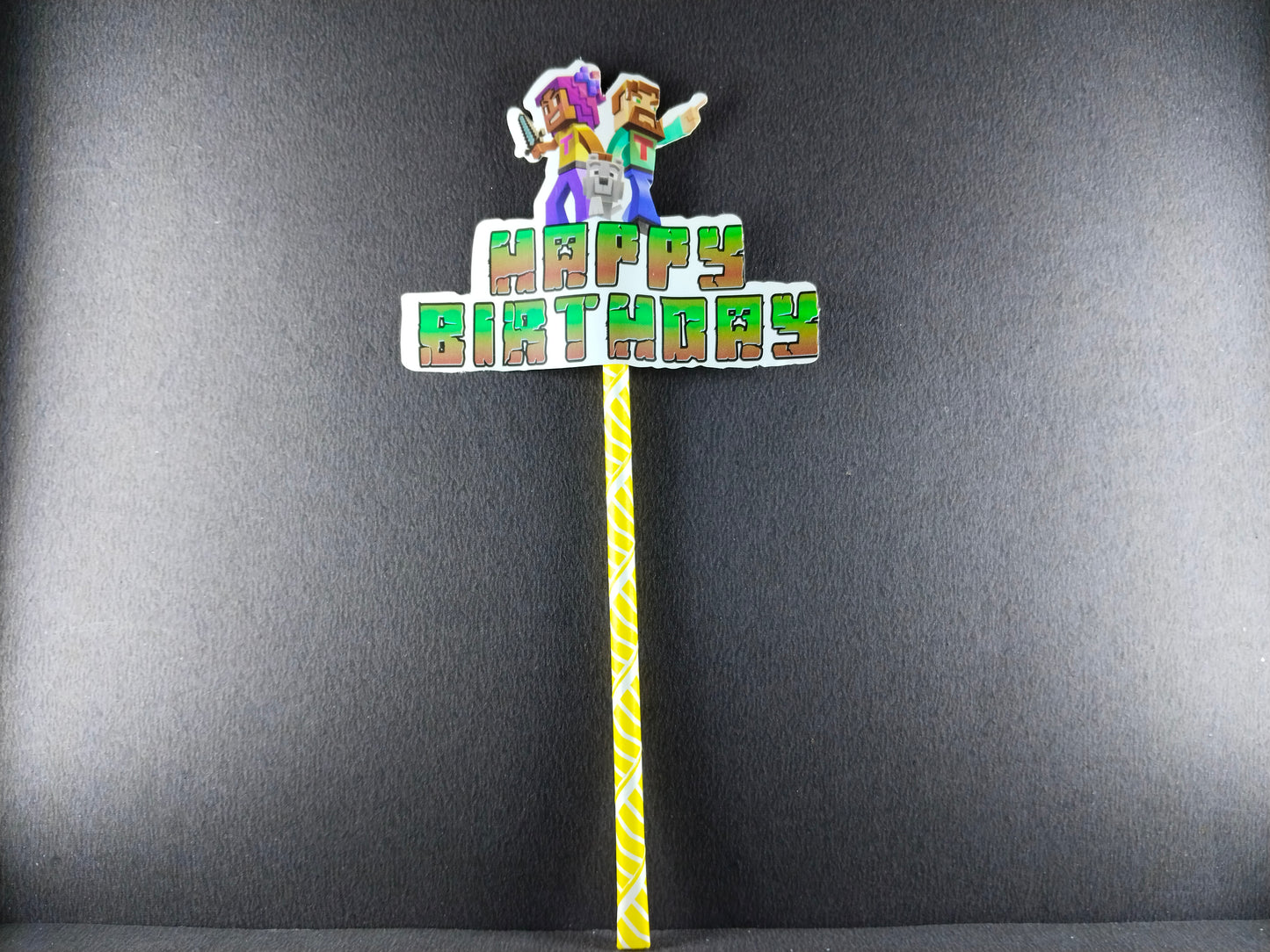 Birthday Decoration Kit - Mine Craft Theme for Simple Birthday Decorations at Home