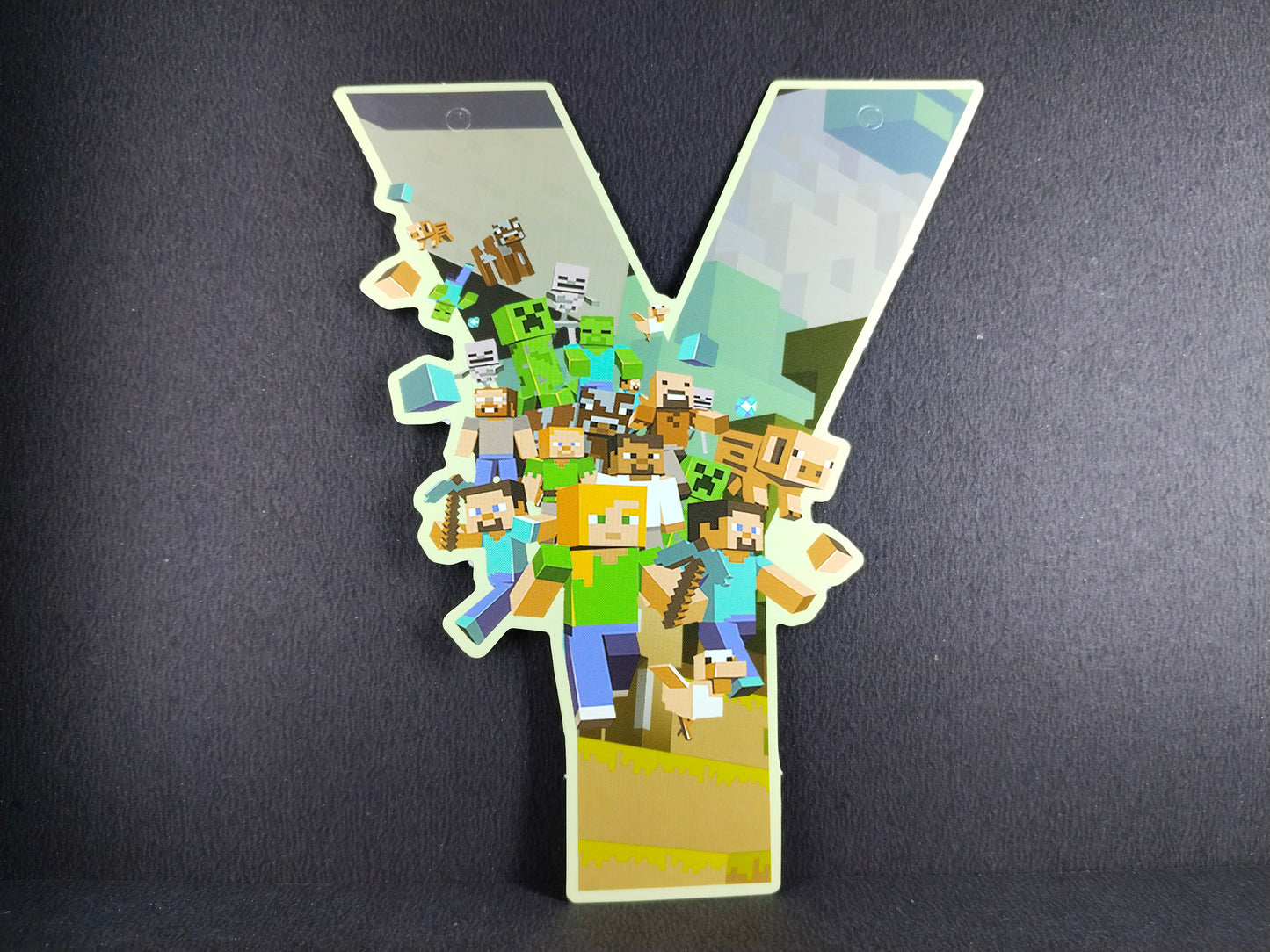 Birthday Banner - Mine Craft Theme for Simple birthday decorations at Home
