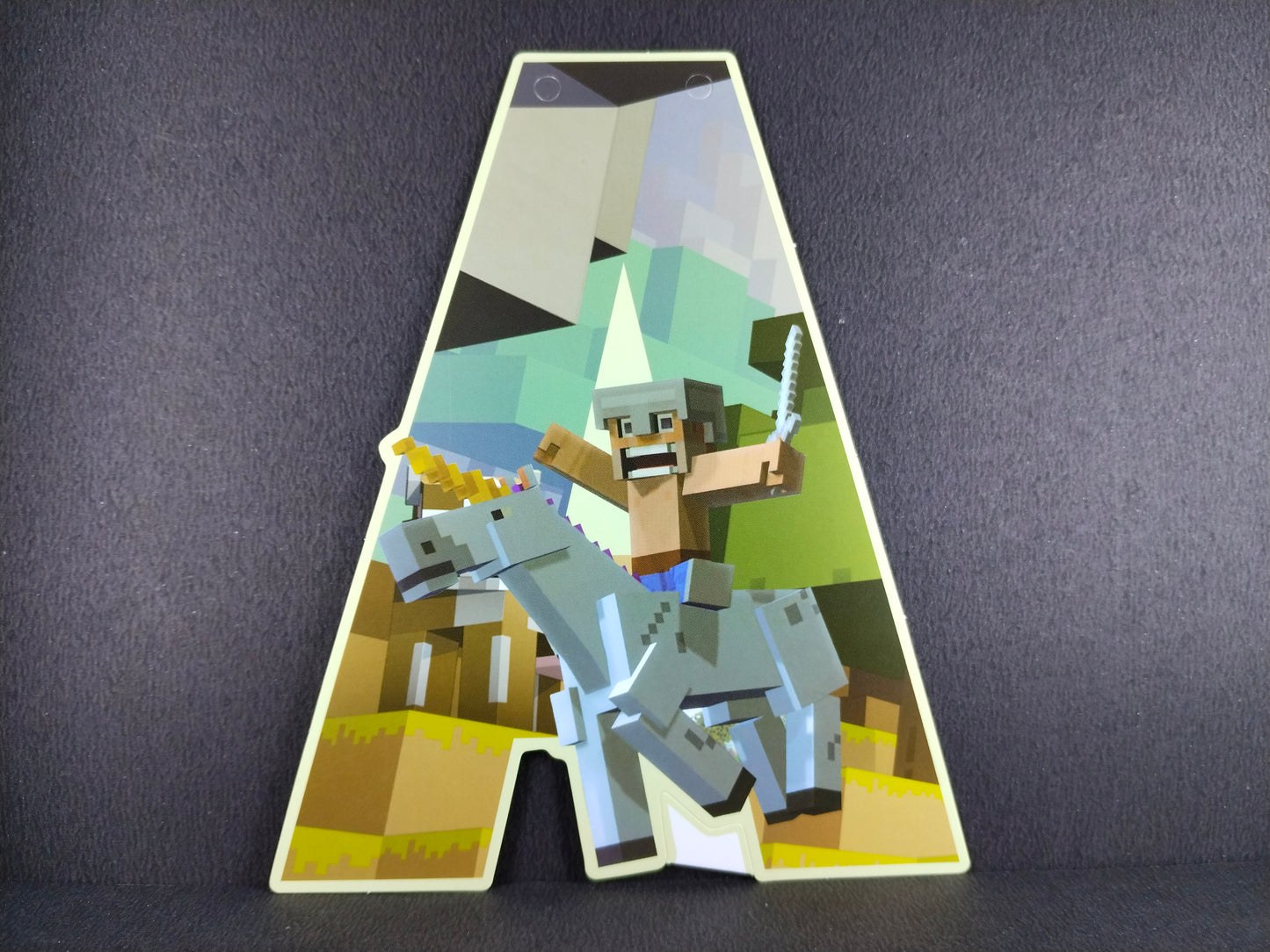 Birthday Banner - Mine Craft Theme for Simple birthday decorations at Home