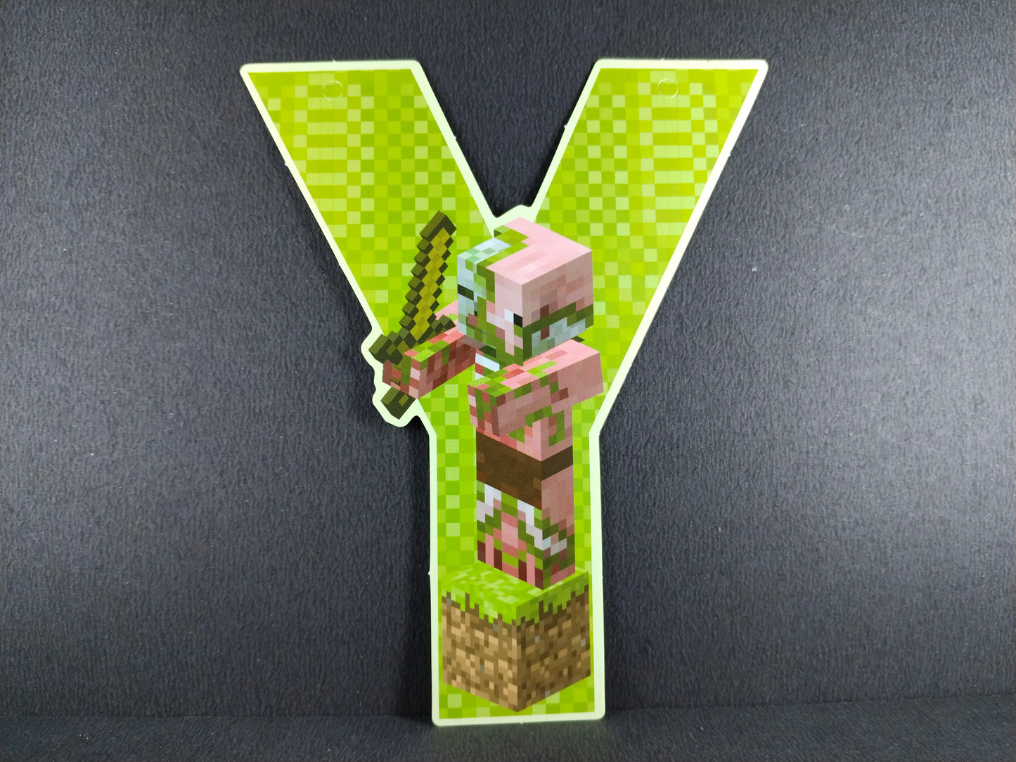 Birthday Banner - Mine Craft Theme for Simple birthday decorations at Home