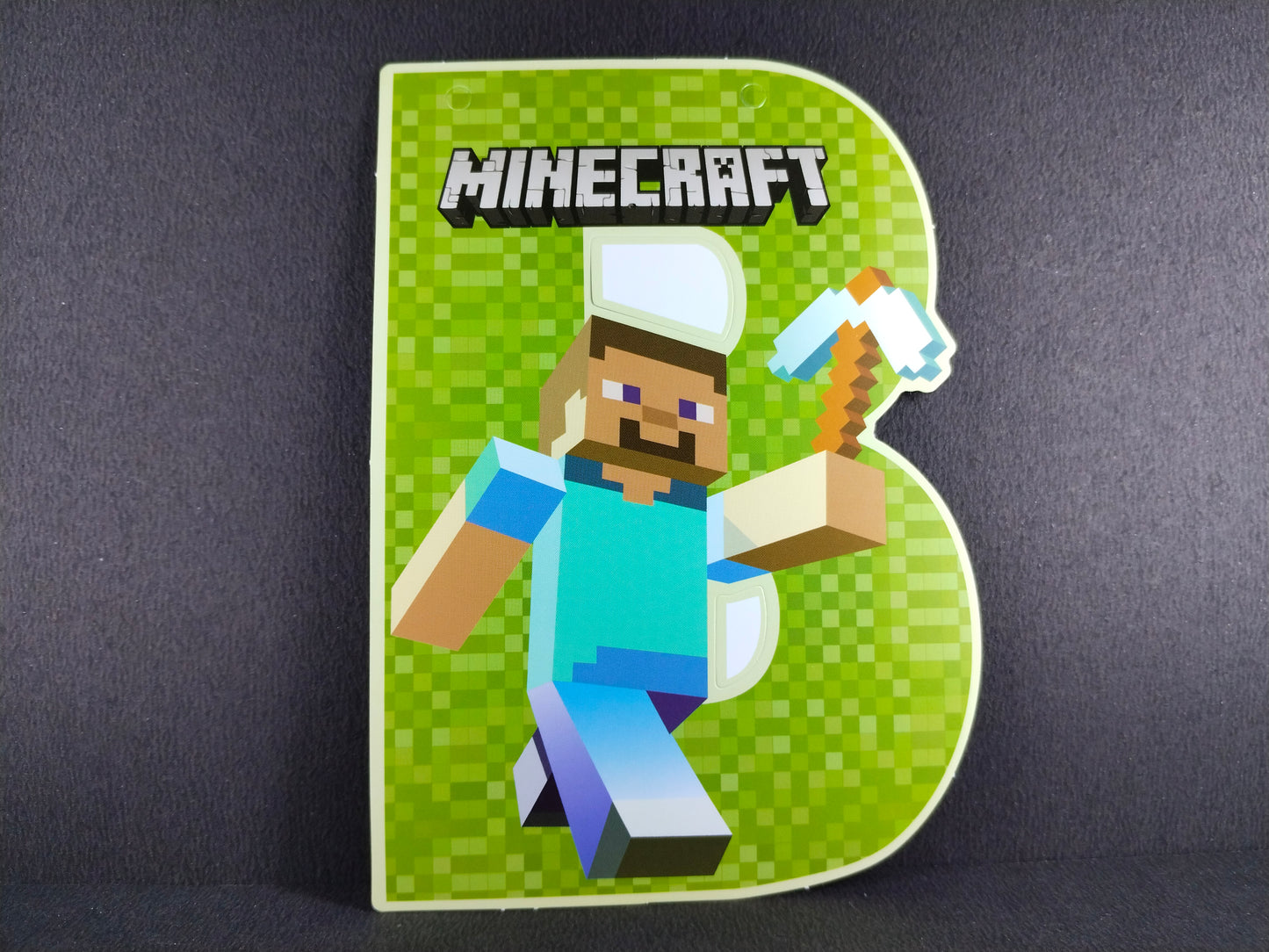 Birthday Banner - Mine Craft Theme for Simple birthday decorations at Home